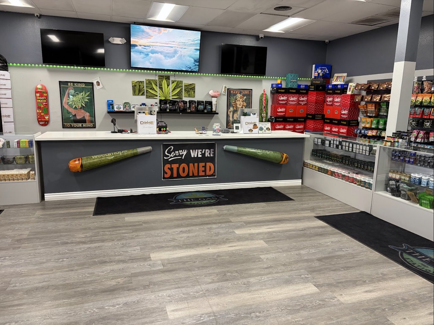 Front counter inside The Gas Station 760